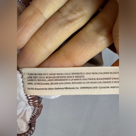 Intimately Free People One Shoulder Floral Print Bodysuit- Sz Small - Picture 8 of 8